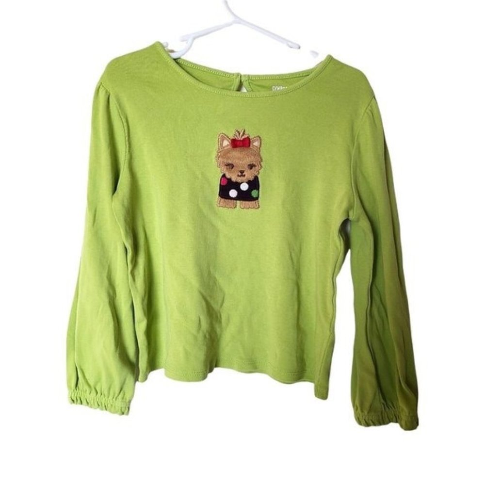 Gymboree Pups‎ & Kisses Yorkie Tee Applique Long Sleeve 5T